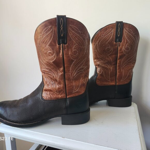 Men's Ariat Heritage Cowpunch Leather Western Cowboy Boots Mens Size 13D - Picture 3 of 6